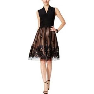 SL Fashion Party Dress Black/Gold